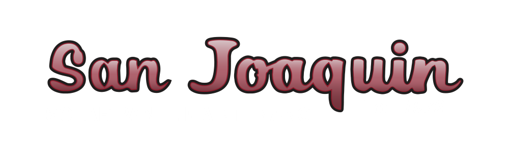 SJ Solar Panel Maintenance White Logo